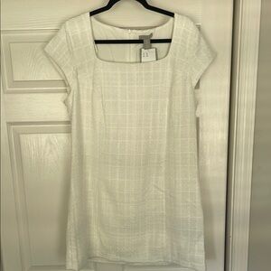 H&M White Mini Dress